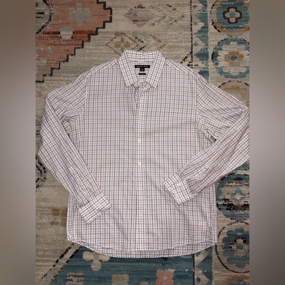 Men's Checkered Button Up Michael Kors